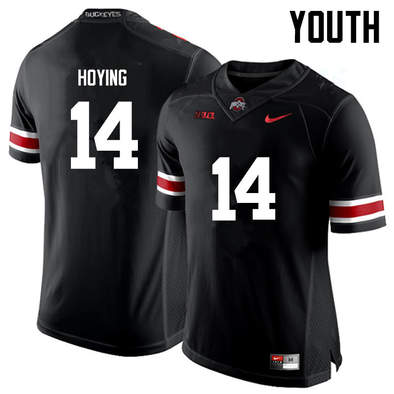 Youth Ohio State Buckeyes #14 Bobby Hoying College Football Jerseys Game-Black